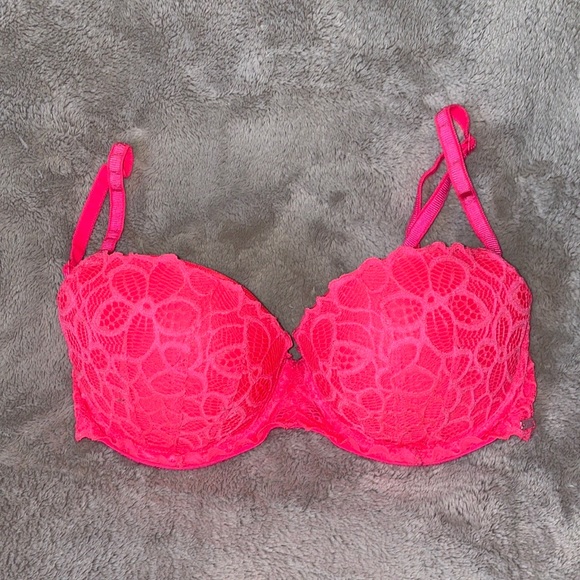 PINK Victoria's Secret Other - 💖•PINK• Victoria's Secret Neon Pink Lace Bra